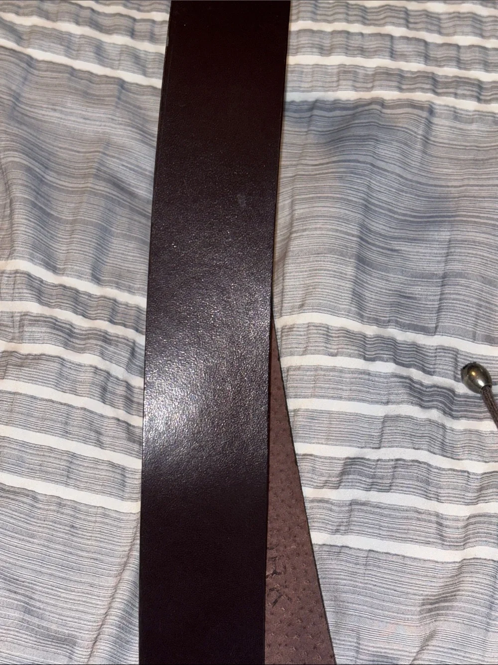 New York & Company Brown Lace-Up Waist Belt with Silver Decorative Buckles